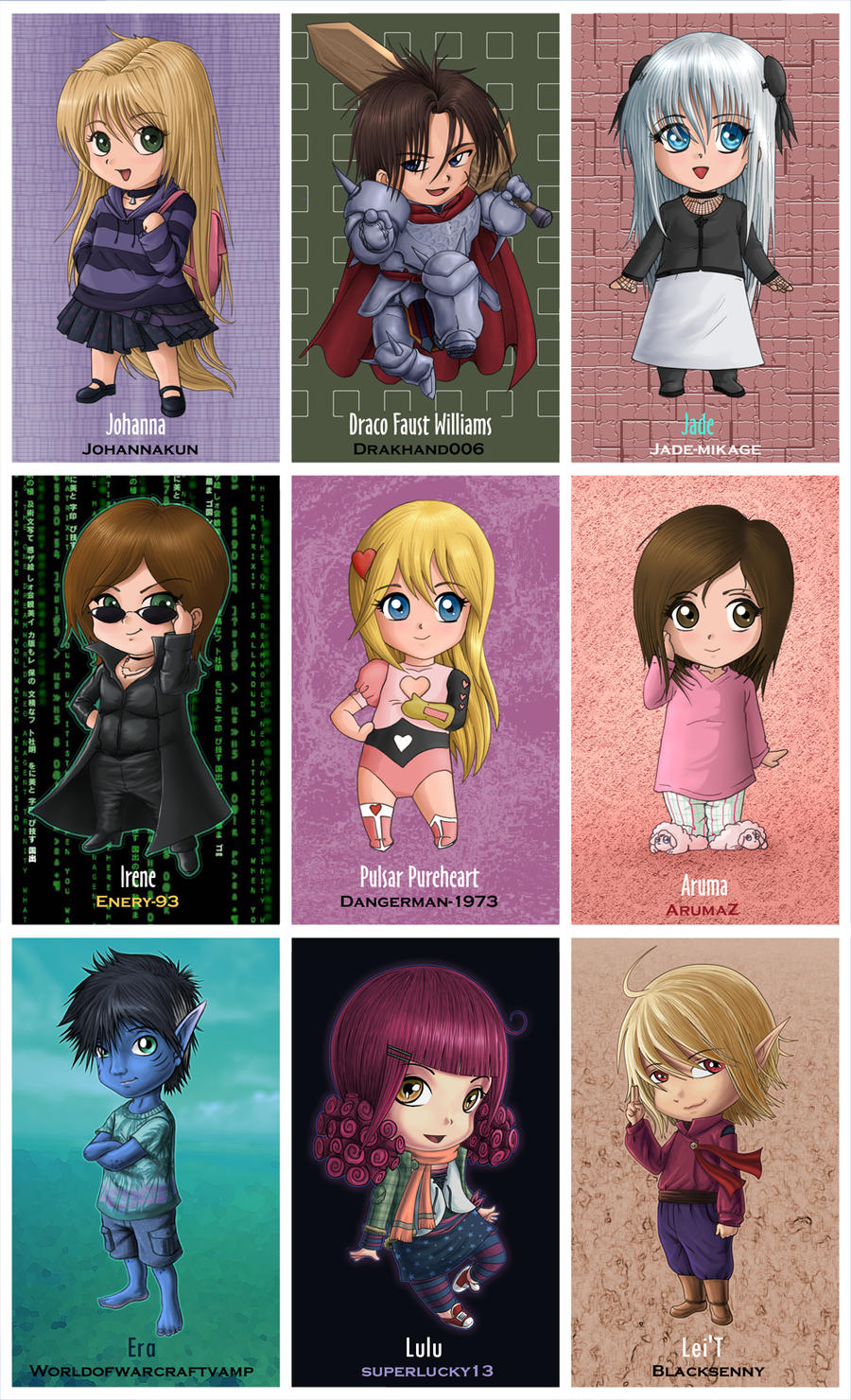 OC Chibi Collection - Sheet 2