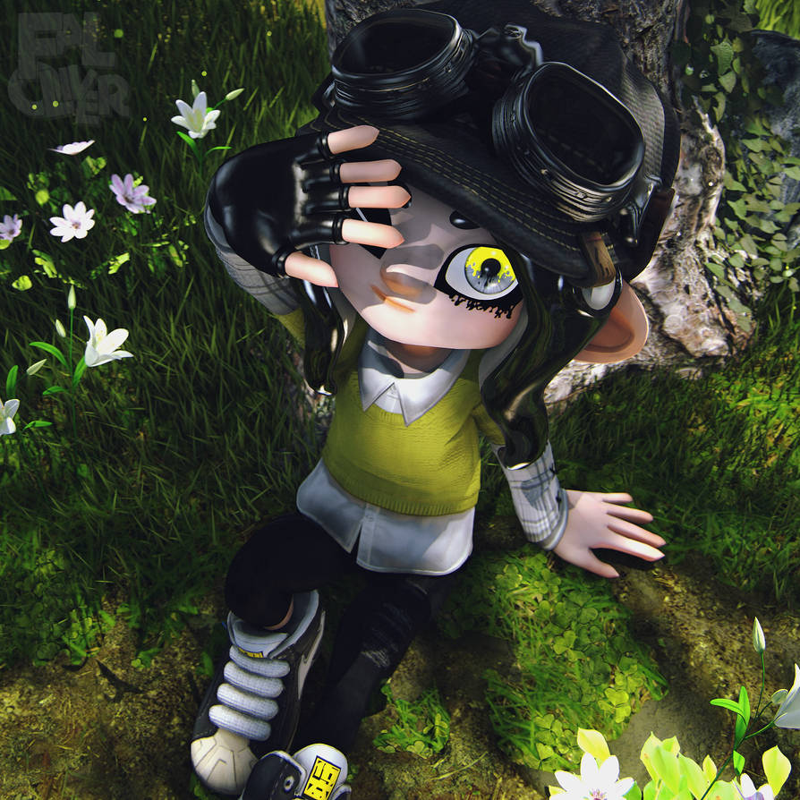 Octoling Under The Tree by Faloliver on DeviantArt