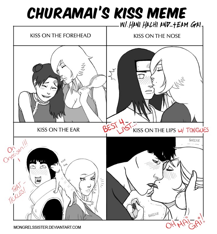 Kiss Meme: Hani and Team Gai