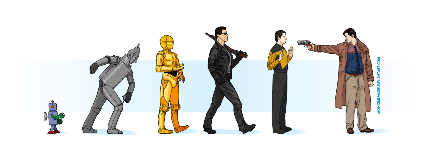 Evolution of the Android by mongrelmarie on DeviantArt