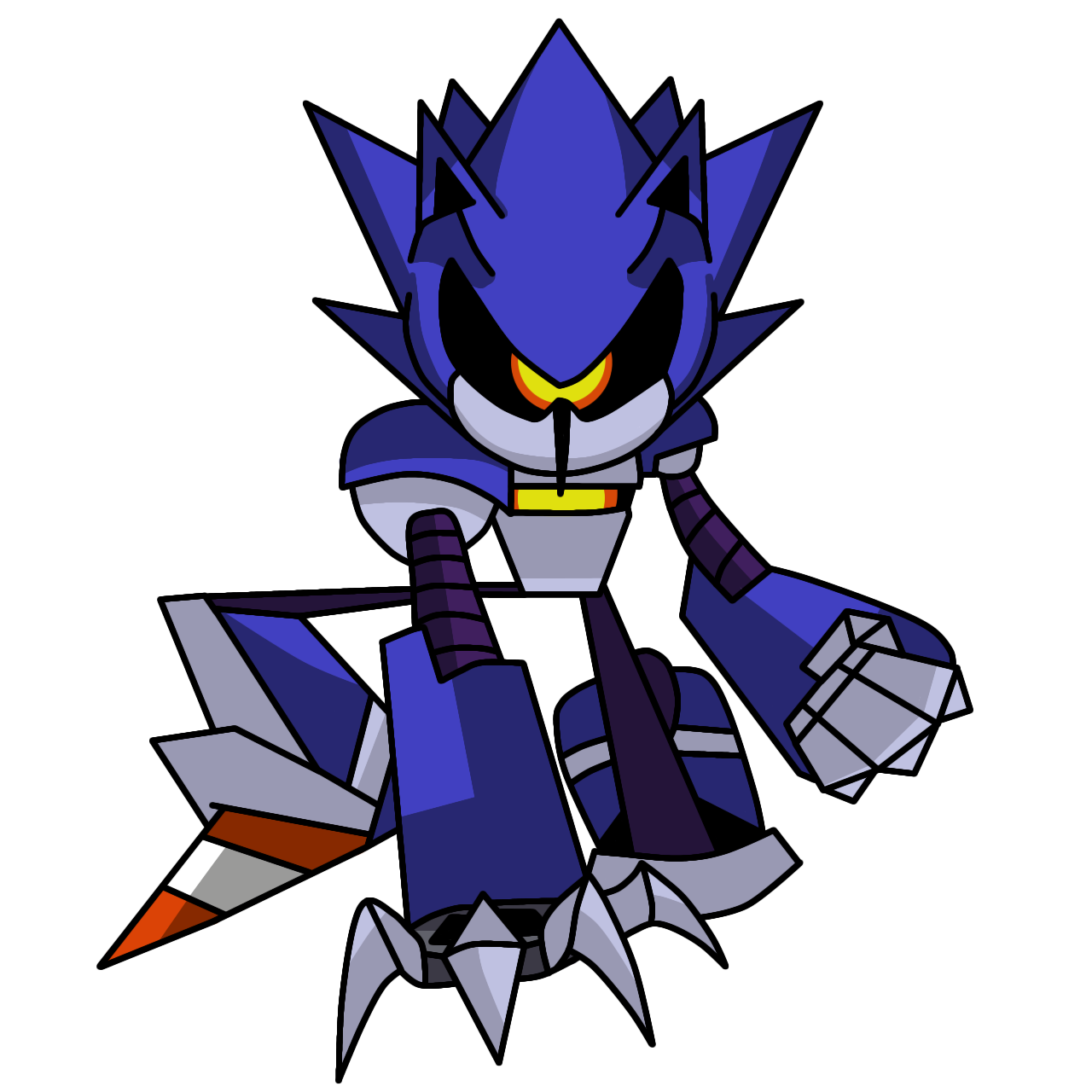 Mecha Sonic 2 by WishmasterInRlyeh on DeviantArt