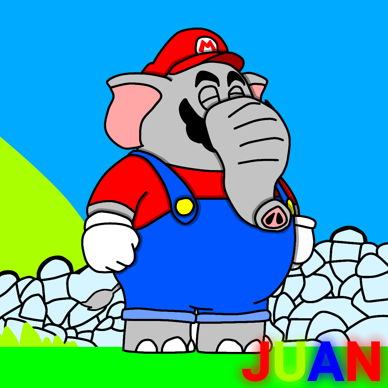 Elefante Rosa Mario Elephant mario by juanquintero06 on DeviantArt