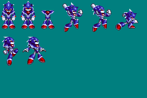 Metal Sonic Sprite Sheet by ZMK30 on DeviantArt