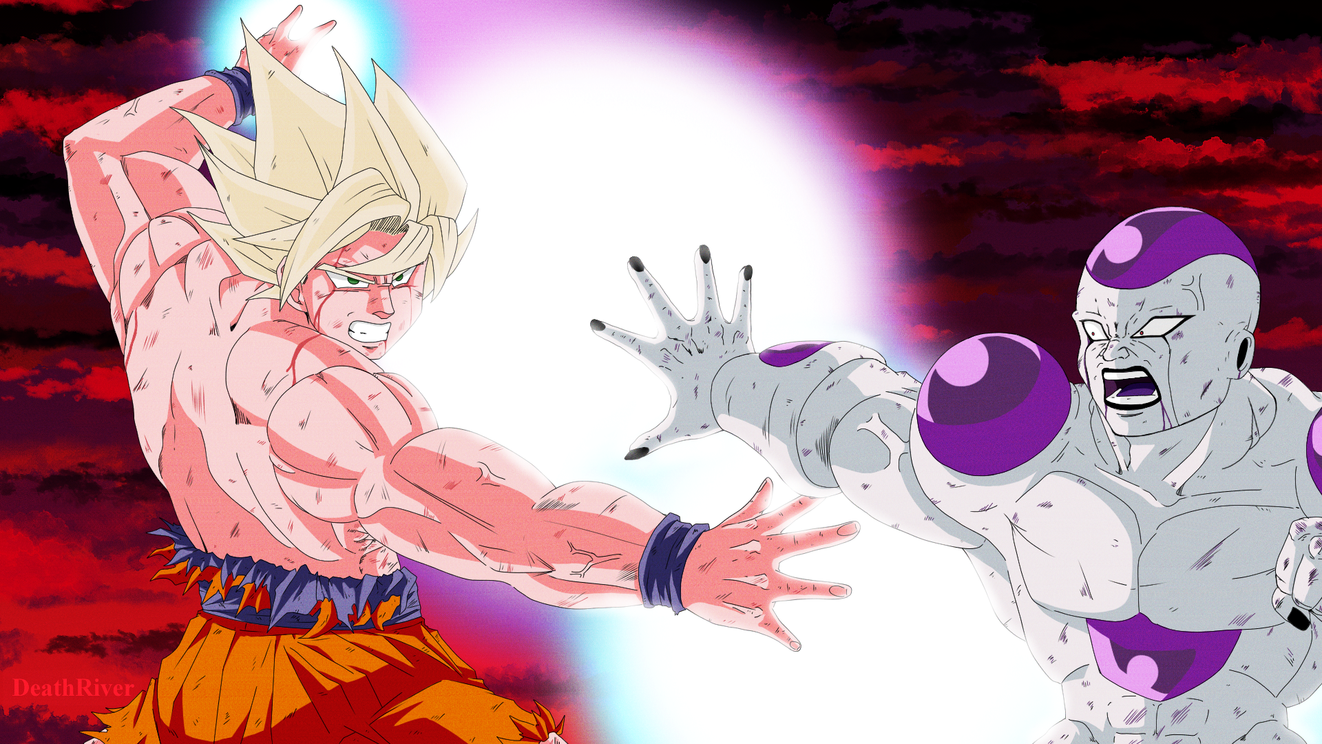 Goku VS Freezer by BDeathRiver on DeviantArt