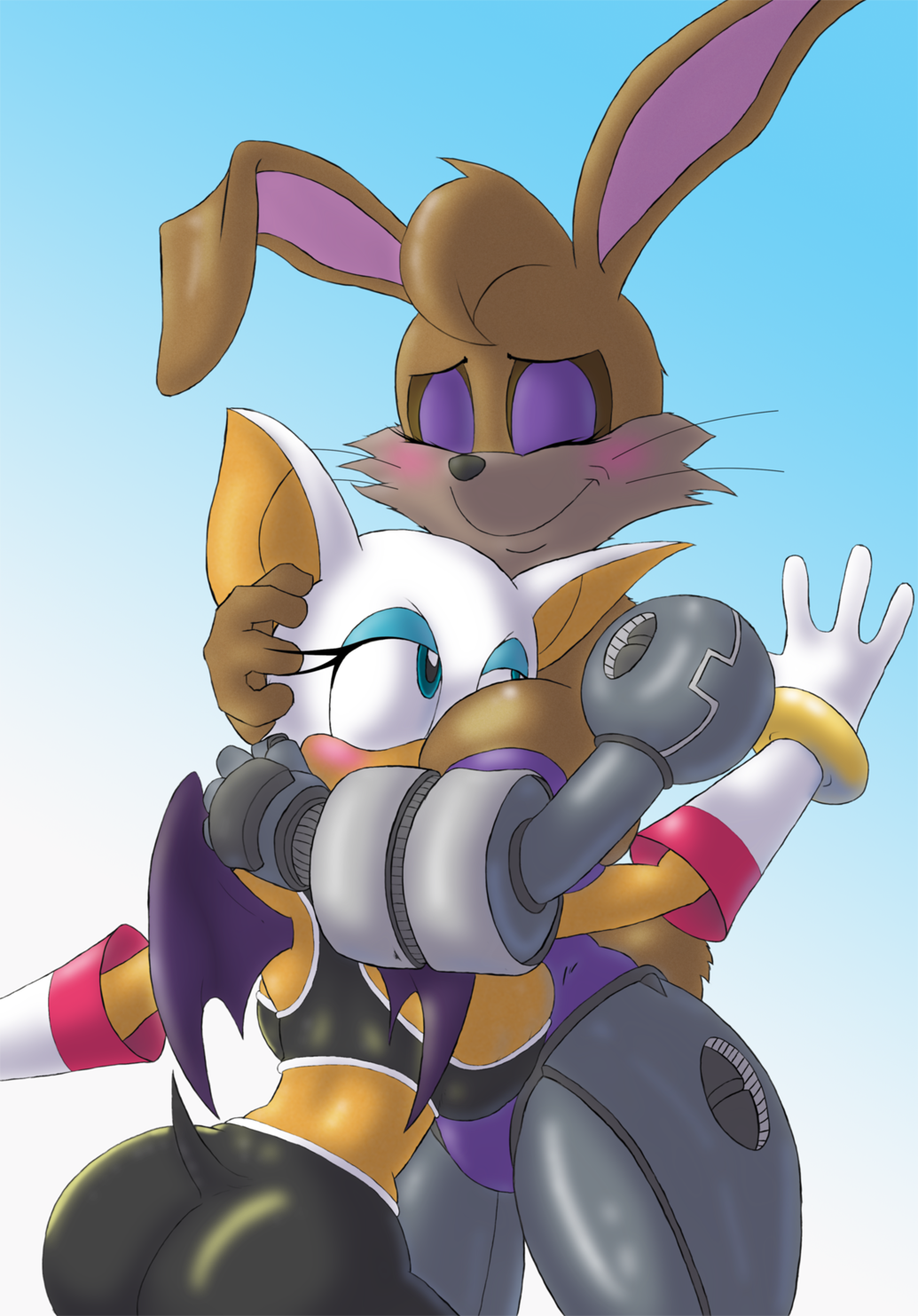 Bunnie vs Bat by jfrz69