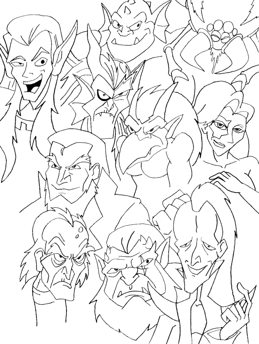 Gargoyles sketch dump 2