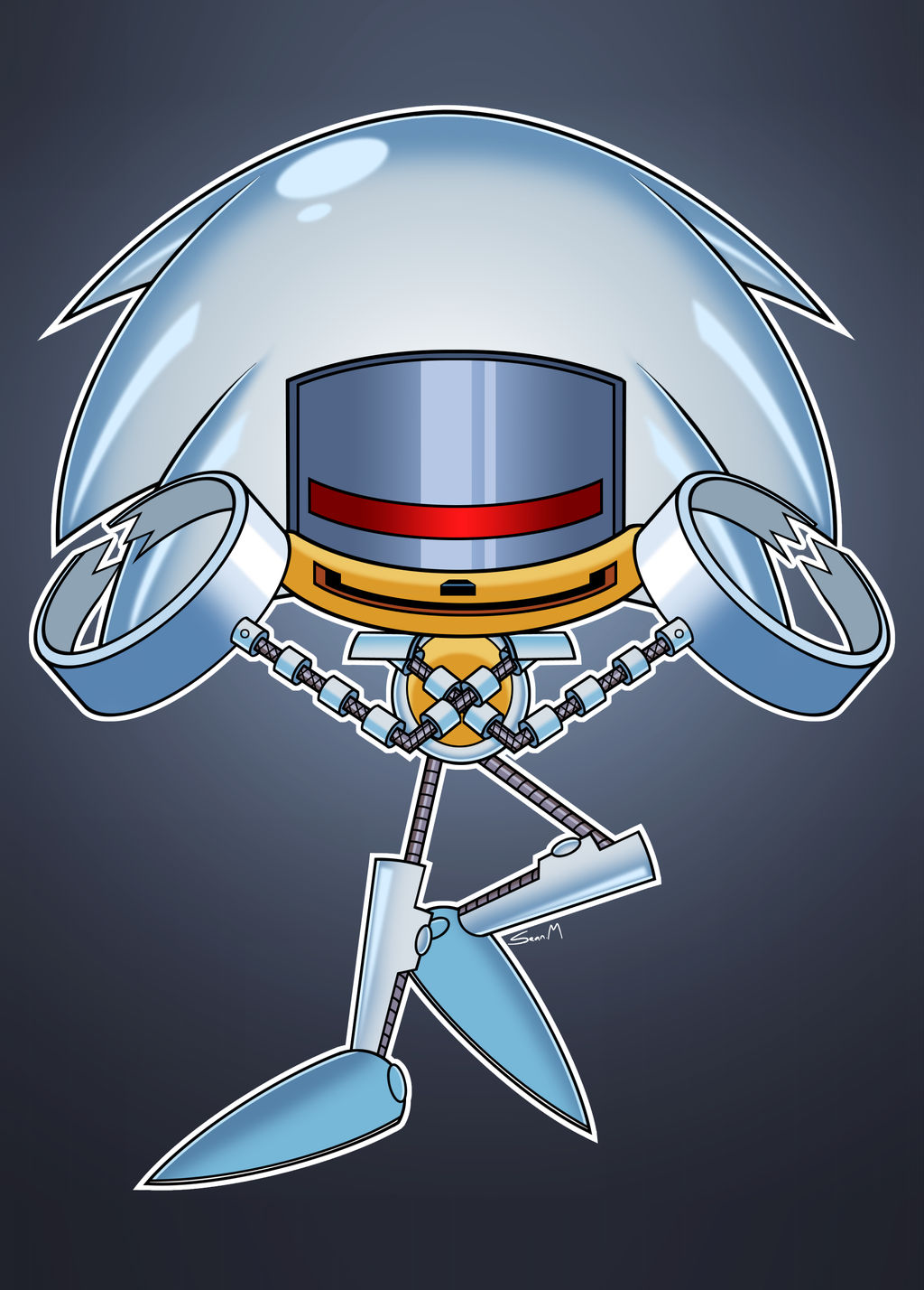 Silver Sonic Prototype by MobianMonster on DeviantArt