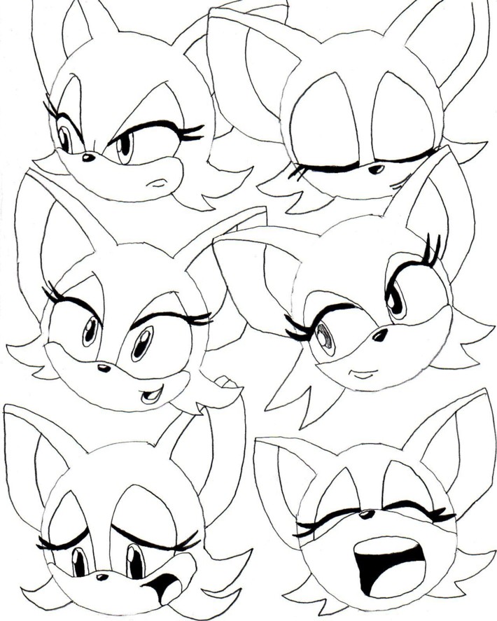 Rouge faces 2 by MobianMonster on DeviantArt