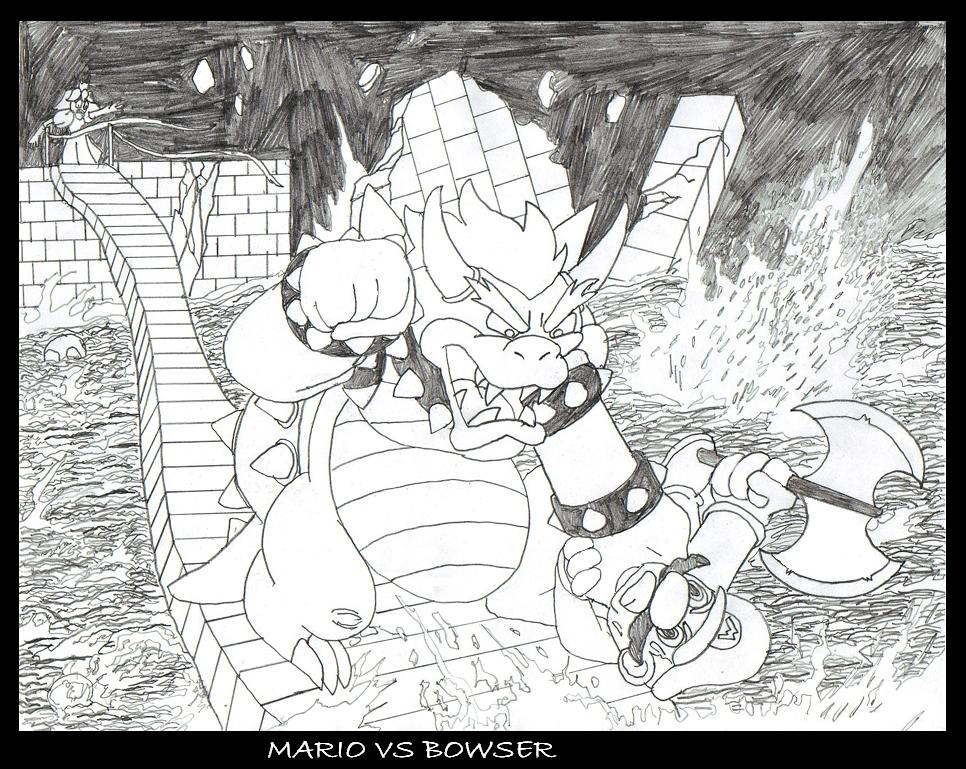 Mario VS Bowser by MobianMonster on DeviantArt