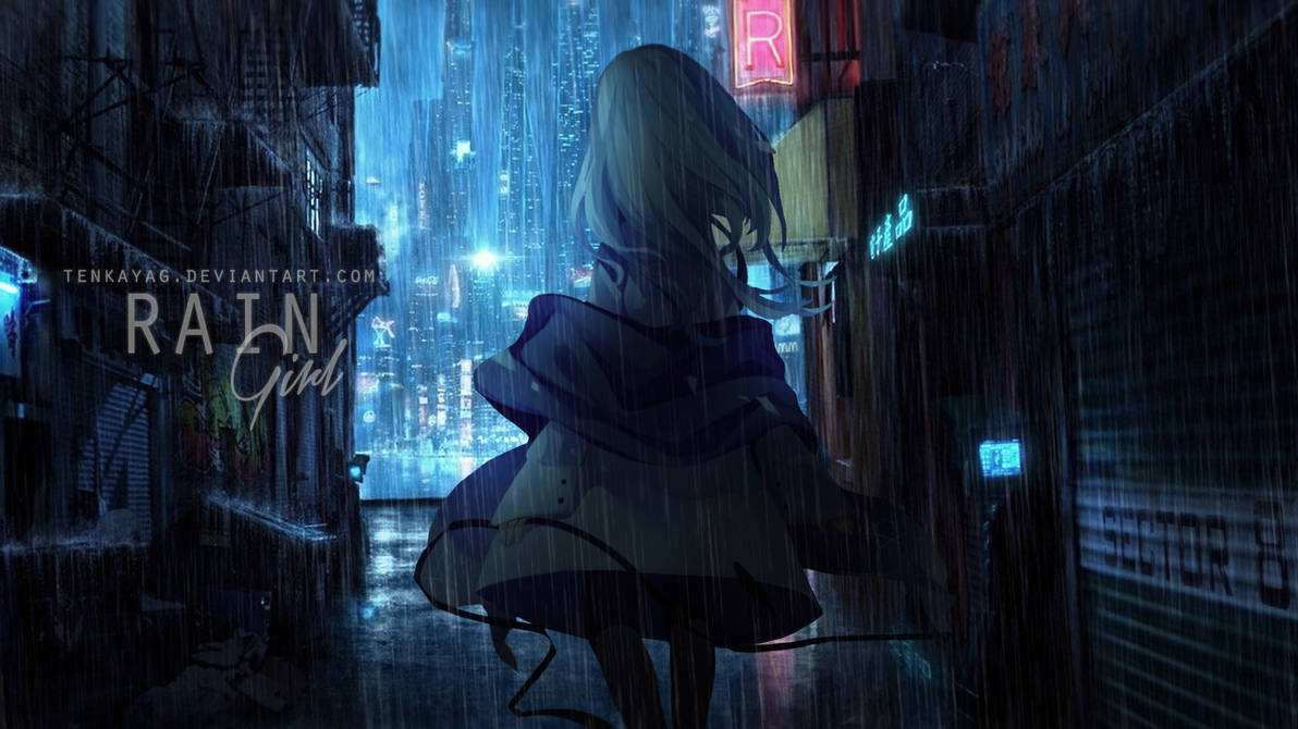 Wallpaper Rain Girl Rain Girl by TenkaYag on DeviantArt