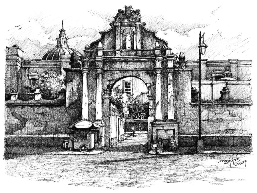 lateral entrance-sketch