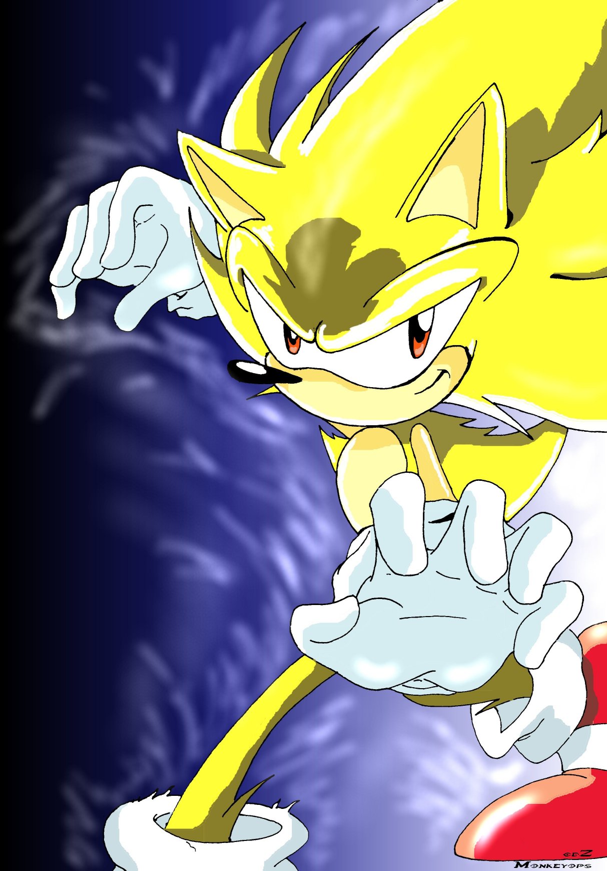 super sonic x by monkeyops on DeviantArt