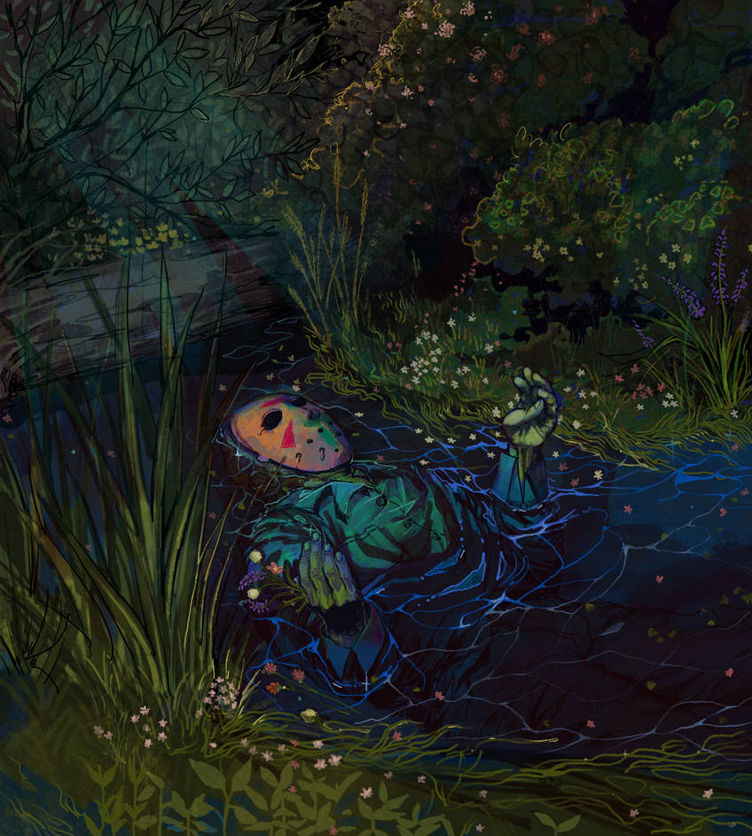 Jason in the water by godlyDescentUFO on DeviantArt