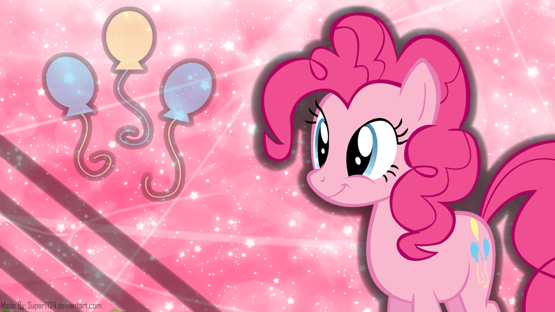 smiling pinkie pie my little pony friendship is magic on mlp wallpaper pinkie pie