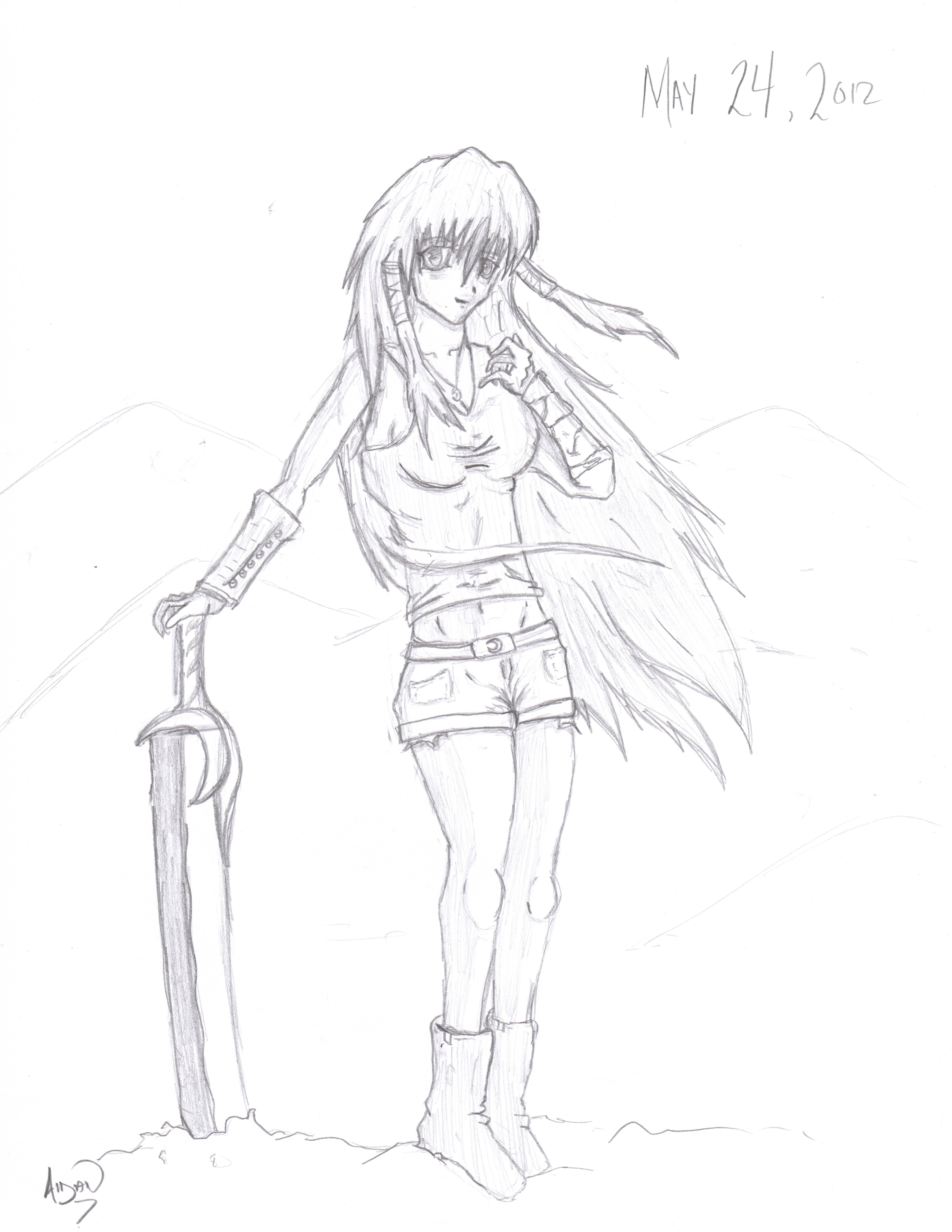 Trends Ideas Anime Female Warrior Drawing.
