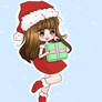 Cute chibi christmas helper