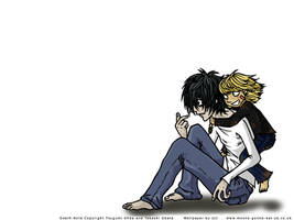 L and Young Mello Wallpaper