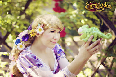 Rapunzel and Pascal