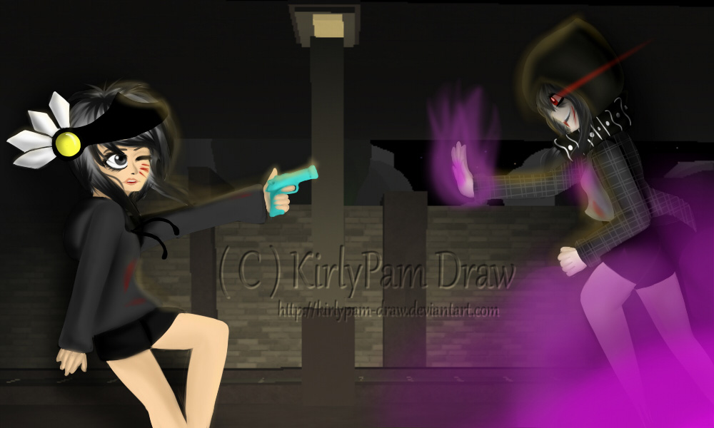 Made this art for my favourite game Vampire Hunters 3 and I'm the one on  the left : r/RobloxArt