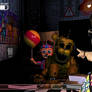 Markiplier pointing and BB and Golden Freddy