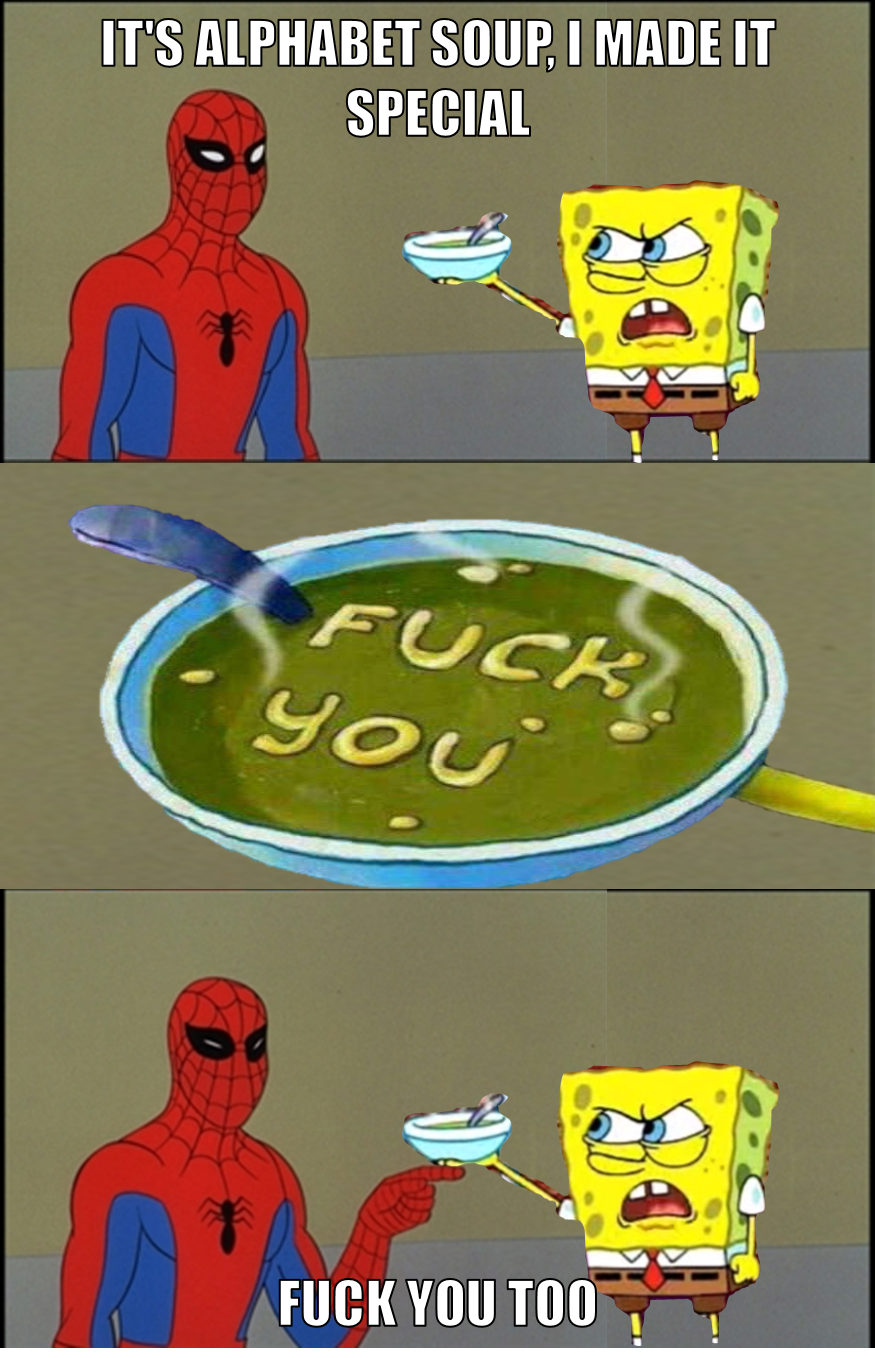 It's alphabet soup