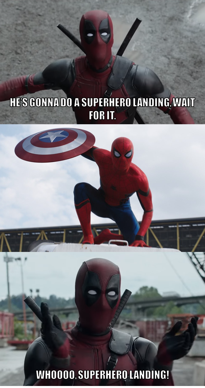 Superhero landing