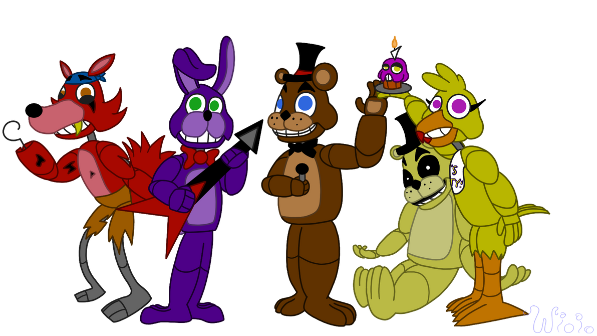 Fnaf 1 Animatronics By Wioio On Deviantart Fnaf 1 Animatronics By Wioio On Deviantart