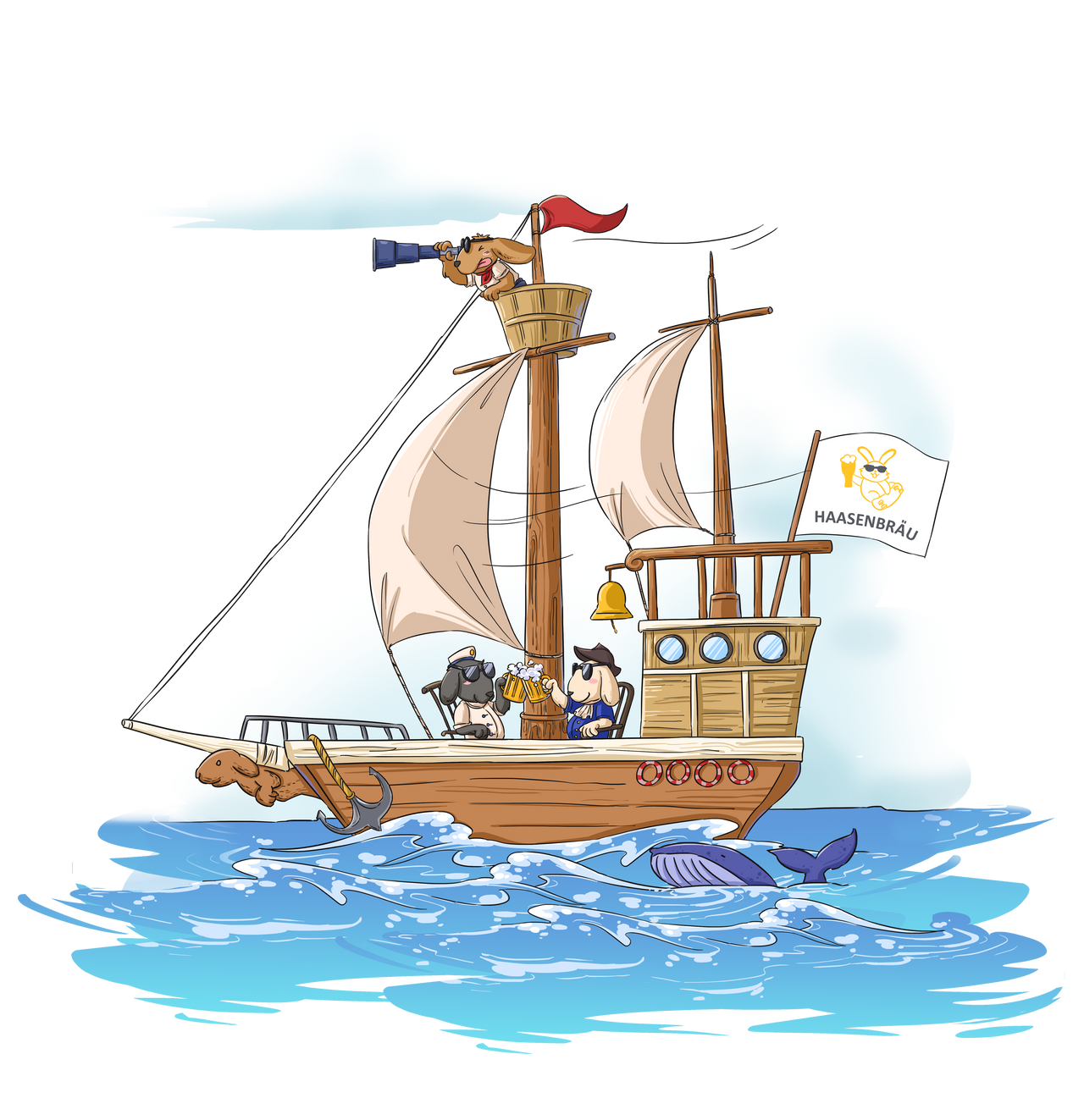 Rabbits on Galleon color png by PeterNguyenVN on DeviantArt