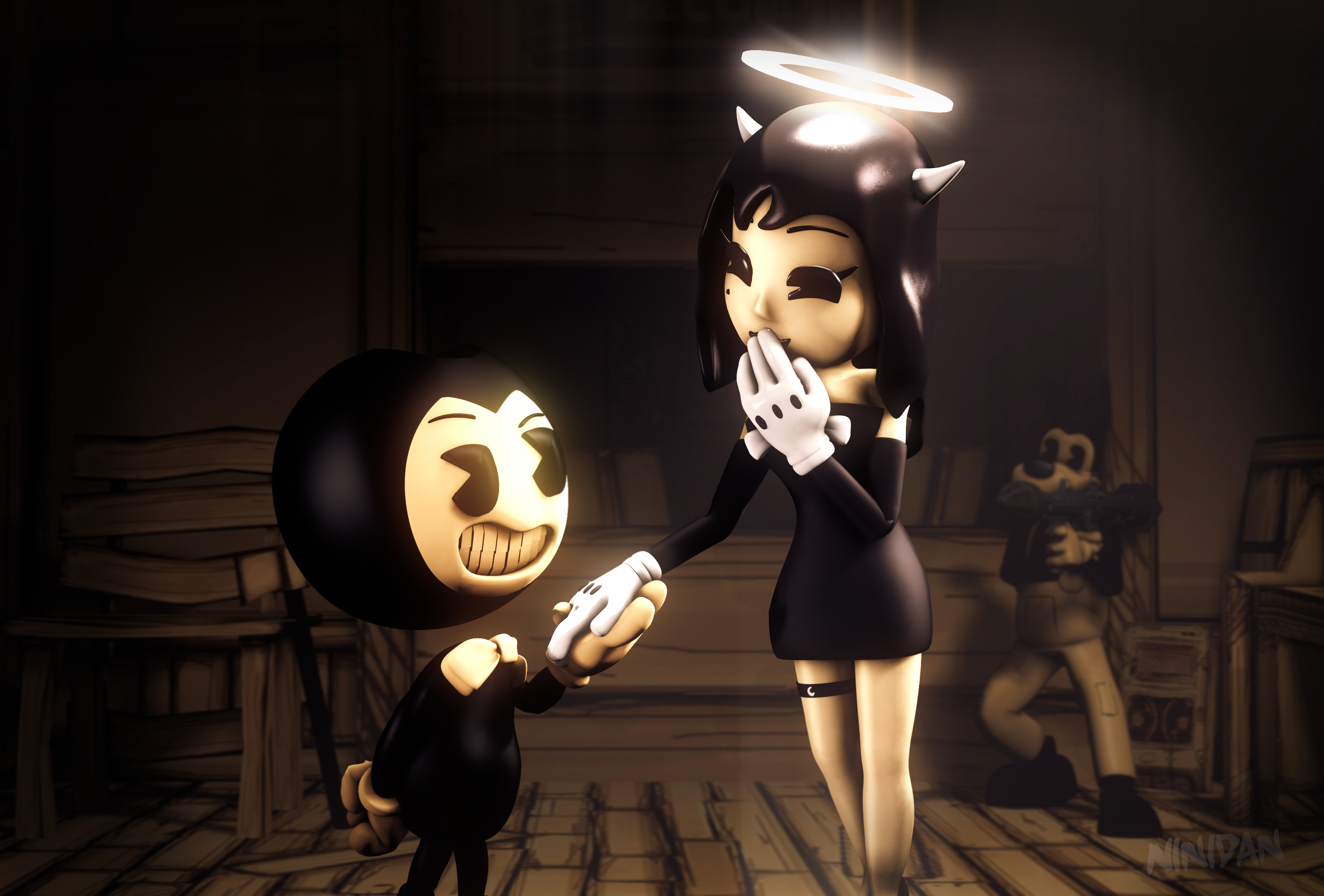 SFM/FNaF/BaTIM) 39 VS Bendy And The Ink Machine by SlendyMann264 on  DeviantArt