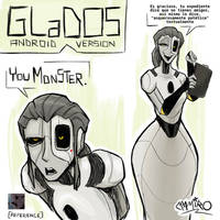 Android GLaDOS fanart