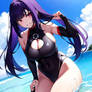 Gothic girl in Swimsuit AI 11/16