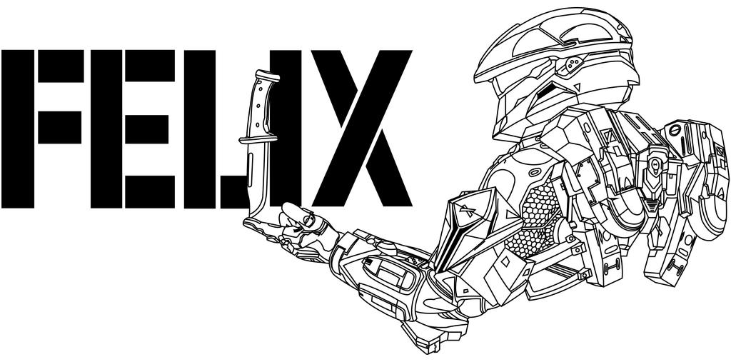 Red vs. Blue - Felix Line Art by TallGuy94 on DeviantArt