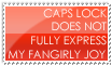 Fangirly Joy Stamp -- Red by burnoutbright