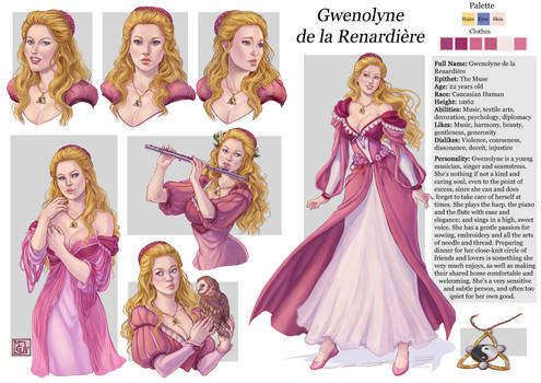 Commission 107 Gwenolyne character Sheet