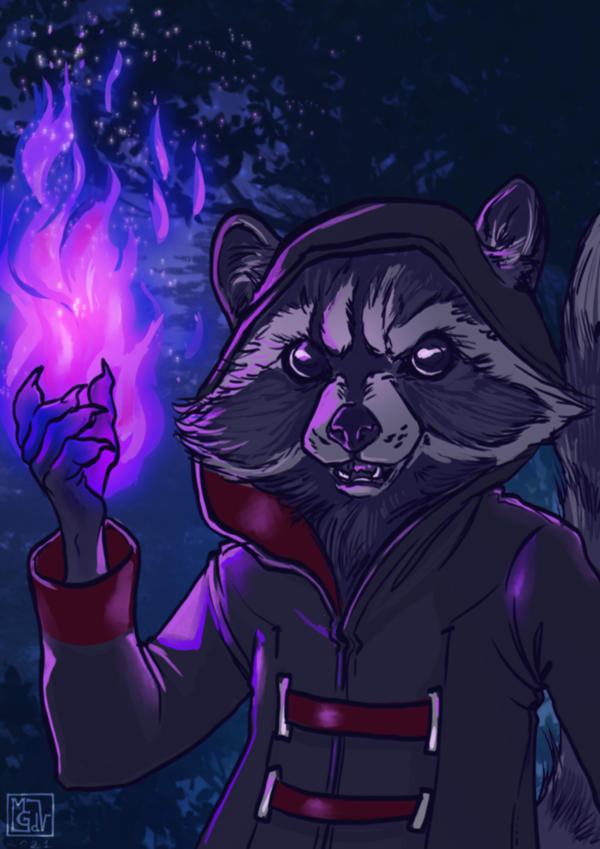 Magic Racoon by LadyDeddelit on DeviantArt