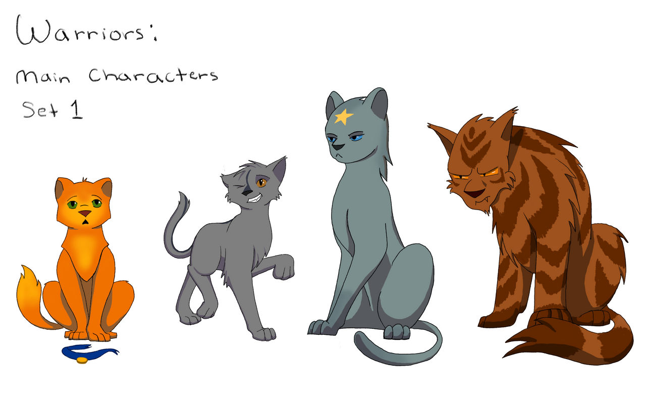 Warrior Cats Main Line Up by KikaKatTIOI on DeviantArt