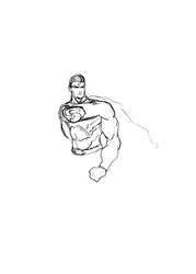 Superman sketch with new tablet