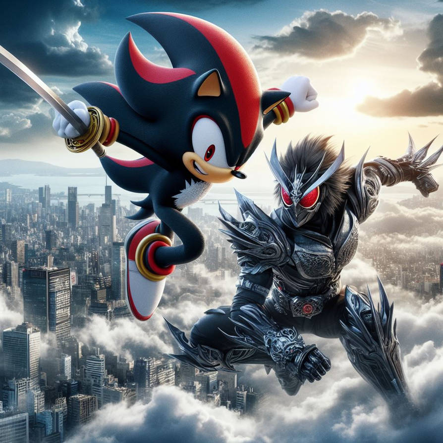 Ghost Rider Vs Shadow Shadow vs Kamen Rider by GodzillaMillenium1 on DeviantArt