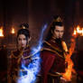 Princess Azula and Fire Lord Ozai V.1