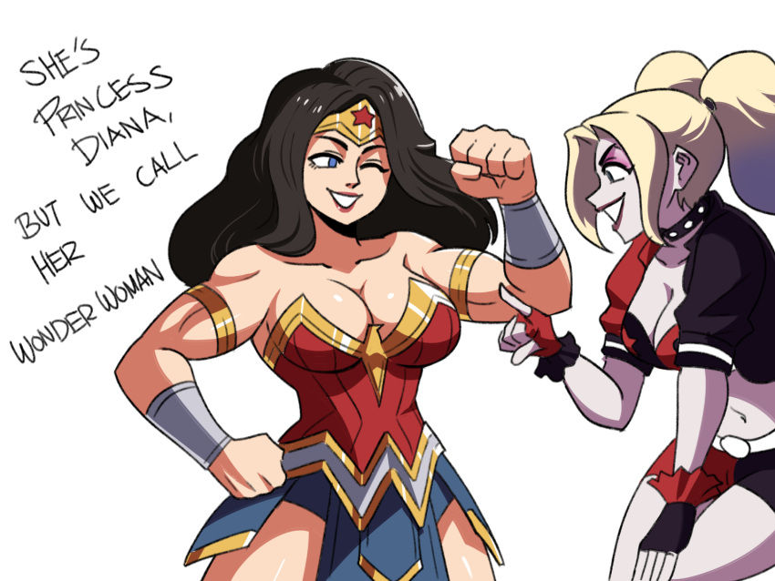 Harley Quinn And Wonder Woman By Tinafate1 On Deviantart 