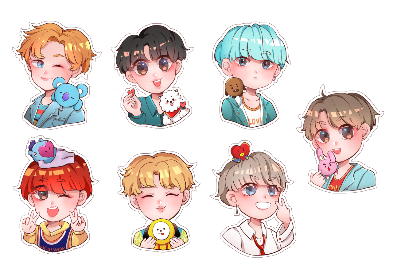 BTS x BT21 by rainycharm on DeviantArt BTS x BT21 by rainycharm on DeviantArt