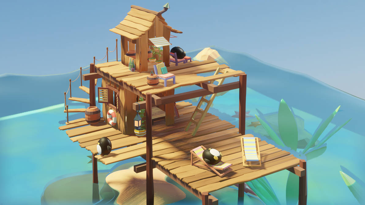 Sea Shack Renders Sea shack by RuxandraDracula on DeviantArt