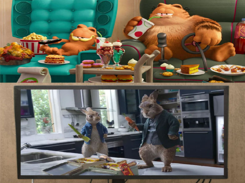 Garfield and Vic watch Peter Rabbit 2: The Runaway by Zack2K-4 on ...