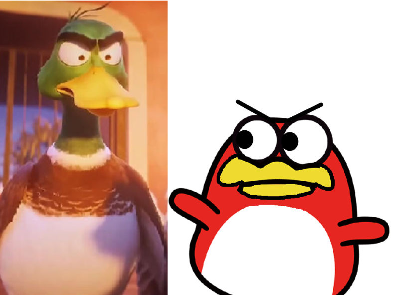Mack Mallard arguing Pyoro by Zack2K-4 on DeviantArt