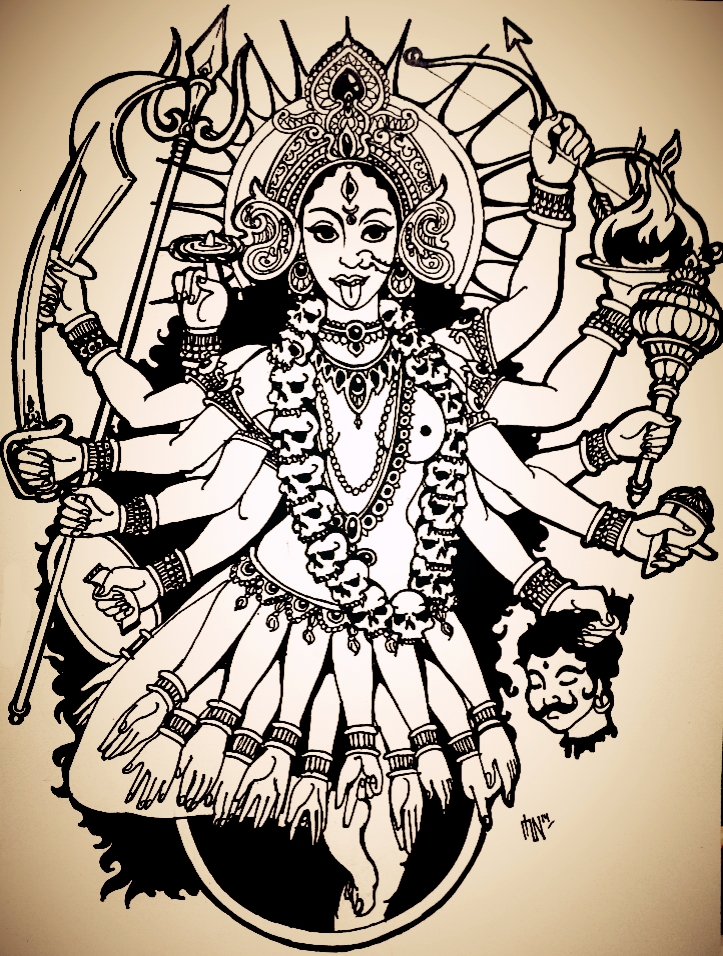 Kali, Indian Goddess by schonheit on DeviantArt