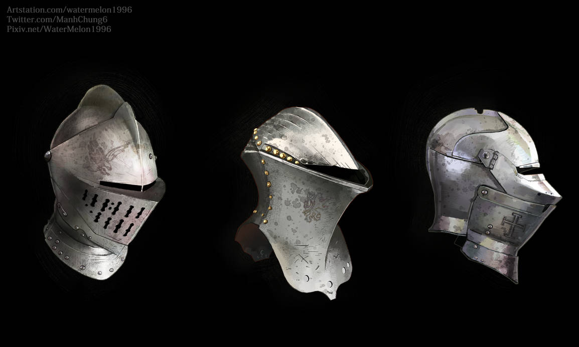 Knight Rear Helmet Knight Helmets by starcraft1996 on DeviantArt