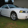 White 2002 Mustang