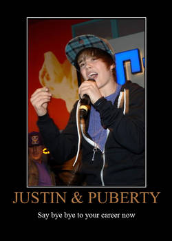 Justin Bieber hitting puberty