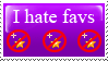 I HATE faves :Stamp: by KooboriSapphire