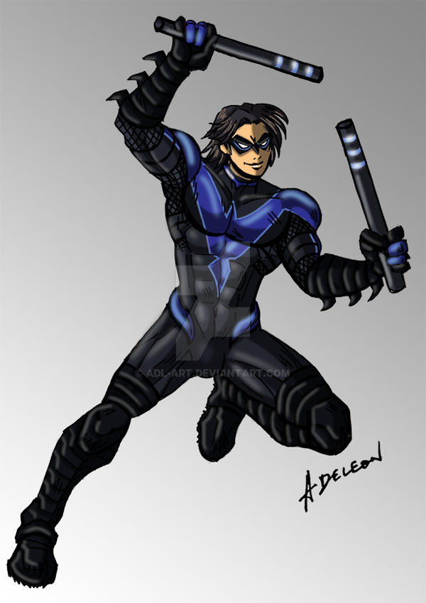 Blue Nightwalker Nightwing - Blue Variant by ADL-art on DeviantArt